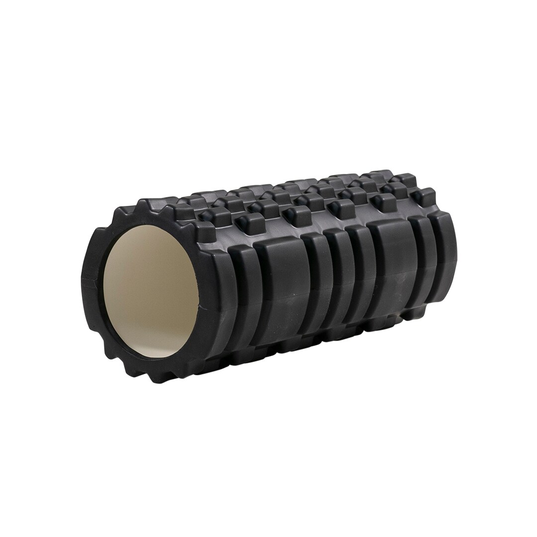 Skumruller med massage-overflade - sort