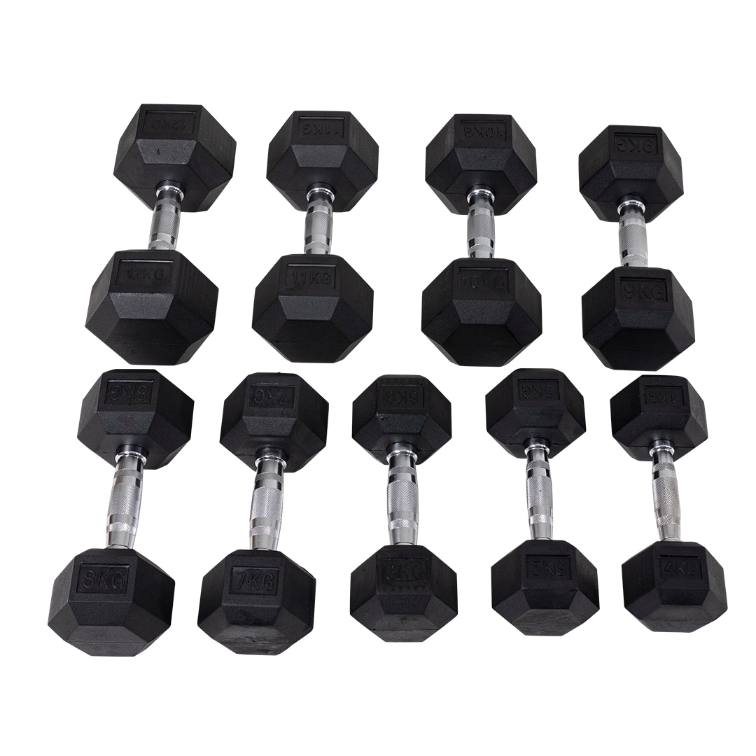 Hex håndvægt 4–12 kg